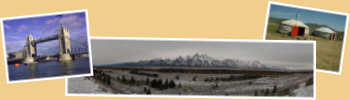 Startseite Urlaubstagebücher Bild05 - Tower Bridge London, Grand Teton National Park, mongolische Jurte