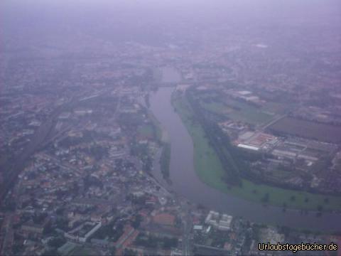 Dresden: Dresden (und die Elbe) von oben