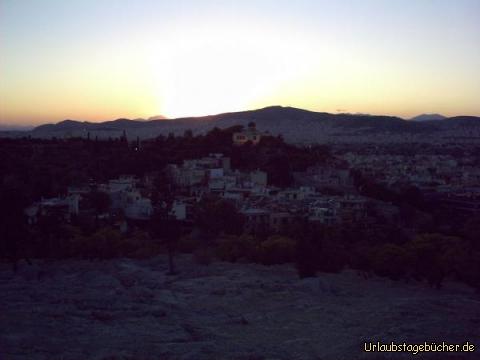 Sonnenuntergang: Sonnenuntergang über Athen