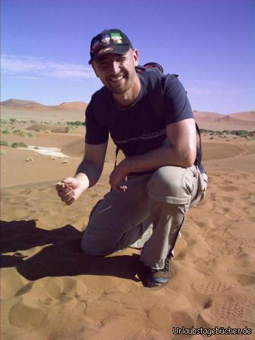 ich mit Gecko: ich mit meinem selbstgefangenen Gecko