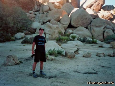 Kojoten: ich mit Kojoten im Joshua Tree National Park