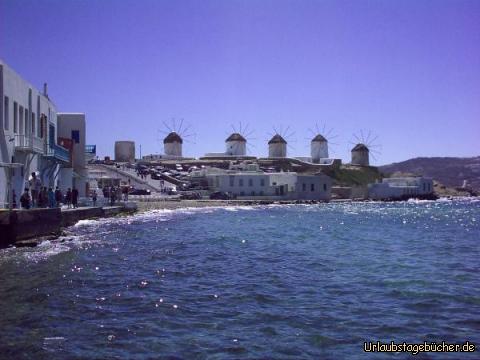 Mühlenberg auf Mykonos: der Windmühlenberg auf Mykonos