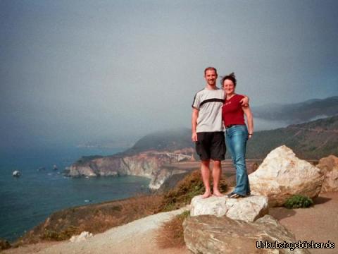 Anja und ich: Anja und ich am Highway One