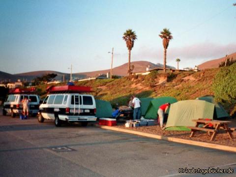 unser Zeltplatz: unser Zeltplatz in Morro Bay