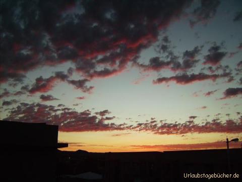 Sonnenuntergang: Sonnenuntergang über Windhoek