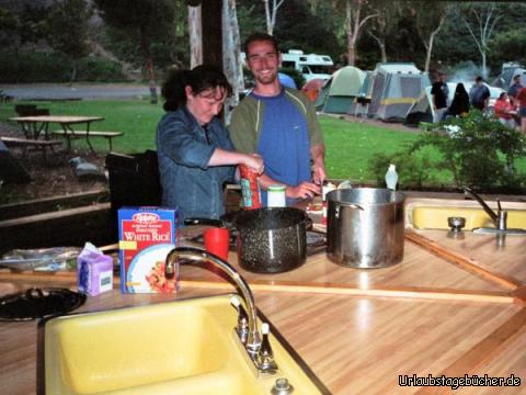 Anja und ich kochen: Anja und ich beim Kochen