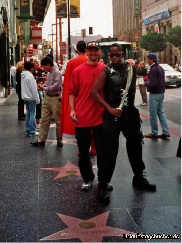 Blade: ich treffe Blade am Walk of Fame