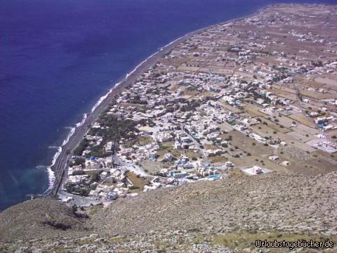 noch ein Blick von Thera: der Blick von Thera über Santorini