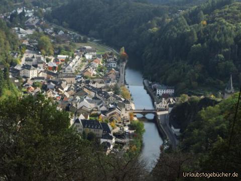 Vianden von oben: Vianden von oben