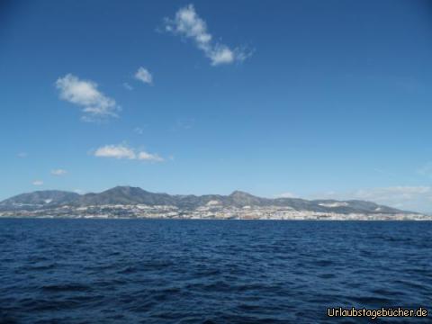 Blick vom Schiff auf Fuengirola: Blick vom Schiff auf Fuengirola
