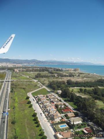Landeanflug Malaga: Landeanflug Malaga