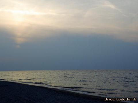 Sonnenuntergang am Strand von Marmari: Sonnenuntergang am Strand von Marmari