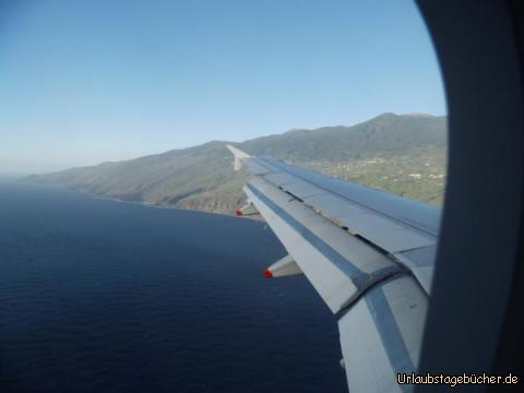 Anflug auf La Palma: Anflug auf La Palma