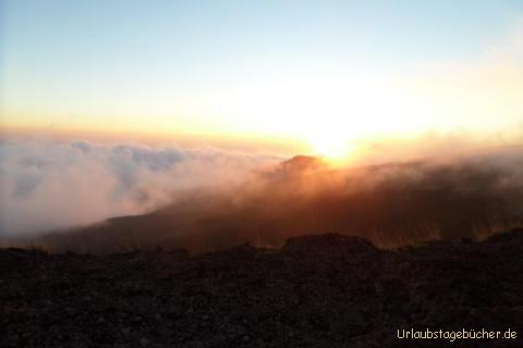 Sonnenuntergang am Silvestri-Krater: 