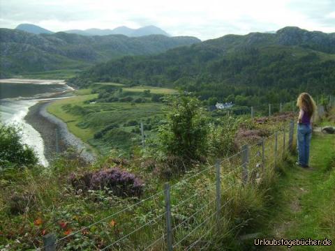 Gruinard Bay: ich fotografiere die Gruinard Bay