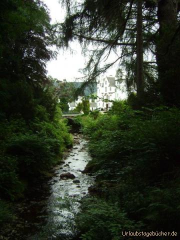 Diana's Grove: der Blick auf Blair Castle von Diana's Grove aus