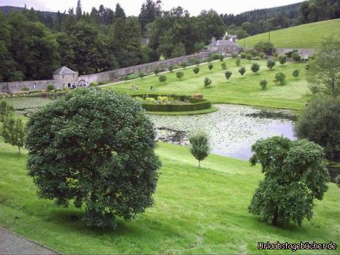 Blair Castle Garden (2.Teil): ein anderer Teil des Schlossgartens von Blair Castle