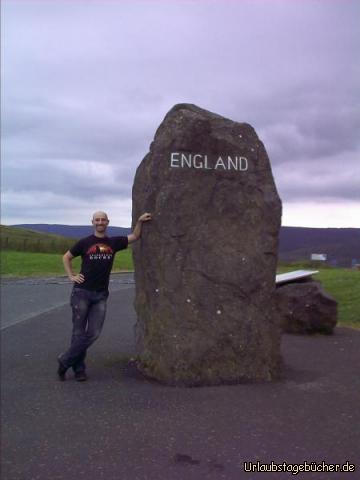 Grenze: Eno an der Grenze von Schottland nach England