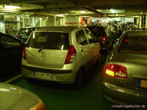 Autofähre: so erlebt unser kleiner Hyundai die Überfahrt von Dover nach Calais