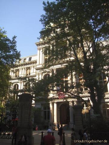 Old City Hall: die Old City Hall am Freedom Trail in Boston war,
seit der Fertigstellung 1865 bis 1969, Sitz der Stadtverwaltung