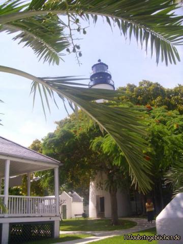 Key West lighthouse: das seit seiner Fertigstellung 1825 mehrfach durch Hurrikans zerstörte
Key West lighthouse ist heute 22 m hoch (und seit 1969 ein Museum)