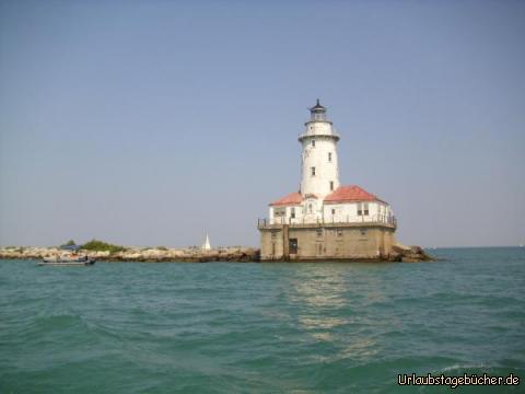 Chicago Harbor Light: das 20 m hohe Chicago Harbor Lighthouse aus dem Jahr 1919
ist nur mit dem Boot zu erreichen