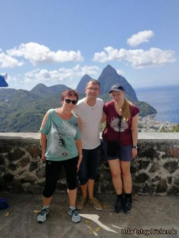 Ausblick Pitons: 