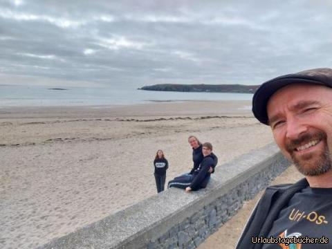 wir am Red Strand Beach: den Red Strand Beach haben wir ganz für uns allein 