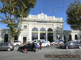 Am Bahnhof in Rimini: Nun geht es wieder ab nach Hause