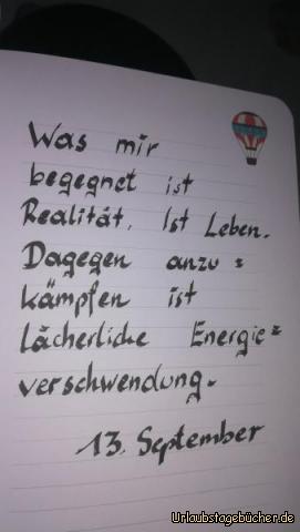 Achte auf deine Energie: 