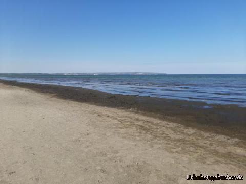 Strand : Strand bei Prora, Blick zum Kreidefelsen