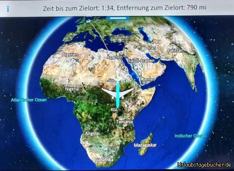 Über dem Zielgebiet: Fast am Ziel