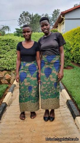 Schneiderinnen: Schneiderinnen in ihren selfmade Röcken.