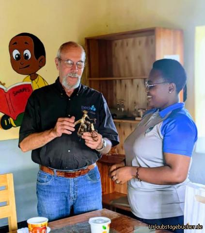 Geschenk2: Ein kleines Fahrrad für Werner:-)!