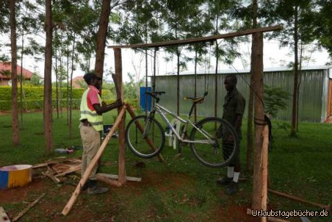 Situation zu Beginn 5: Der "Galgen" samt einfachem Lift steht im Schatten.