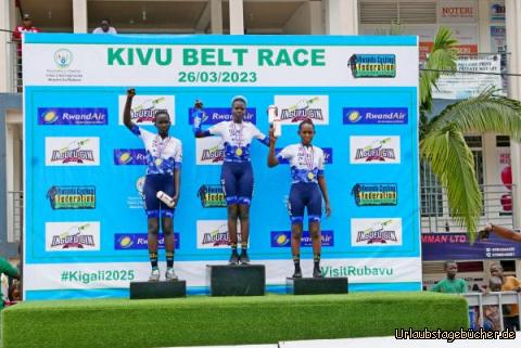 Rennen 6: Die schnellsten 3 Radlerinnen: aus dem Team Bugesera!