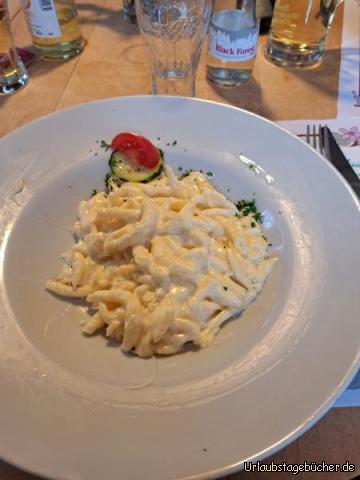 Mittagessen : Käs Spätzle 