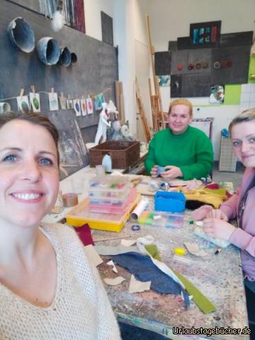 Kunstwerkstatt : Sandra, Kathi, Katja