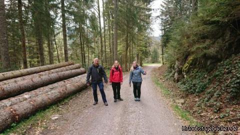 Wanderung Antonius Hütte: Frank, Maren, Katja 
