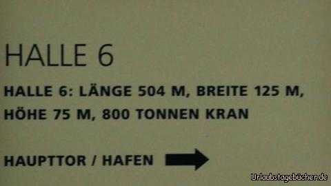 Größe der Halle: Größe der Halle