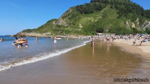 Strand in Nordspanien: Atlantikküste in Orio (nähe San Sebastian) erreicht