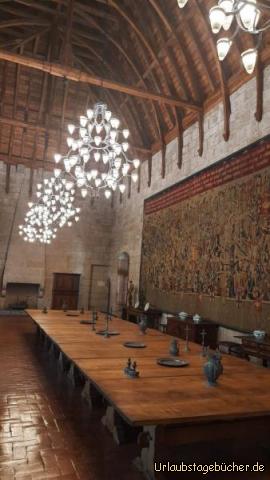 Großer Speisesaal in der Burg von Guimaraes: Großer Speisesaal in der Burg von Guimaraes