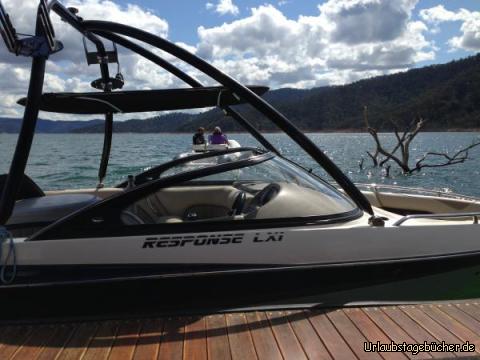 Rennboat: Damit sind wir über den See gedüst :-)