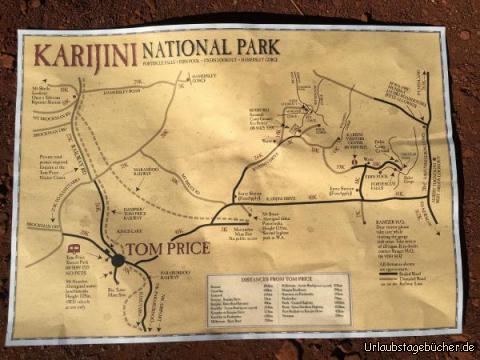 Map Karijini: 