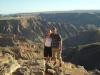 wir vorm Canyon: Katy und ich vor dem Fish River Canyon