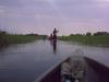 Rückfahrt: auf der Rückfahrt aus dem Okawango Delta in unseren Mokoros