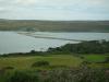 Causeway: ein Blick zurück auf den 3,8 km langen Kyle of Tongue Causeway
(mit integrierter Insel Tongue Island und einer 183 m langen Brücke),
mit dessen Hilfe wir den Kyle of Tongue überqueren
