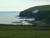 Dunbeath Castle: malerisch liegt das noch heute bewohnte Dunbeath Castle an der schottischen Küste
(Baubeginn war im 15. Jahrhundert)