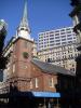 nochmal Old South Meeting House: wir stehen wieder vor dem Old South Meeting House,
dem Ausgangspunkt zur Boston Tea Party,
welches wir aber diesmal von der anderen Seite sehen