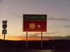 Sonnenuntergang: wir verlassen die Interstate 40 kurz nach Ash Fork (Arizona),
um auf der legendären Route 66 Richtung Sonnenuntergang zu fahren